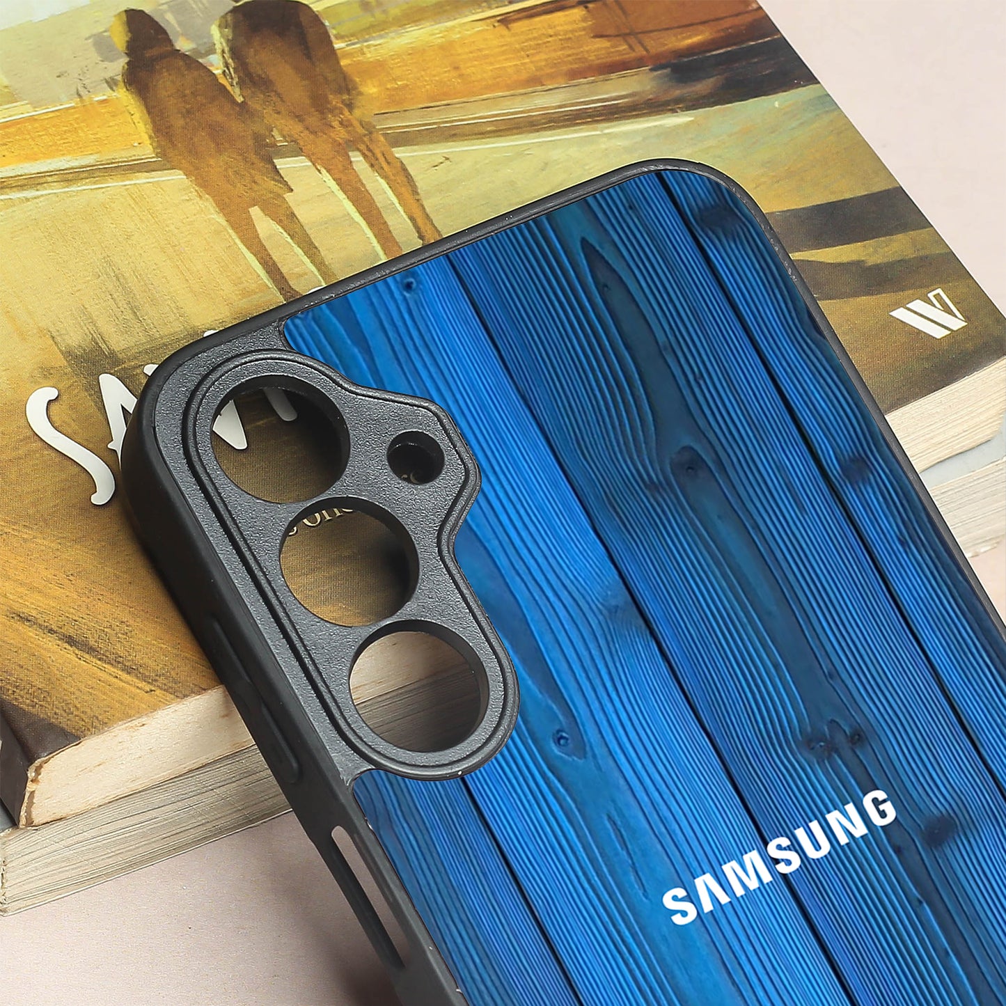 Indigo Planks metal back case for Samsung A16