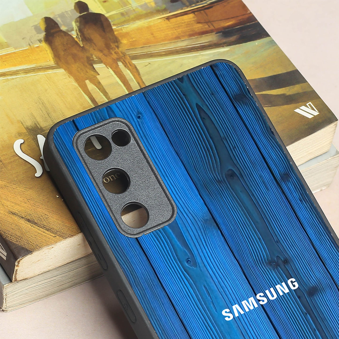 Indigo Planks metal back case for Samsung S20 FE