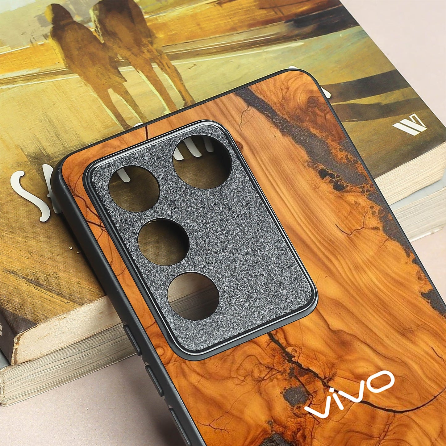 Lava Oak metal back case for Vivo V27