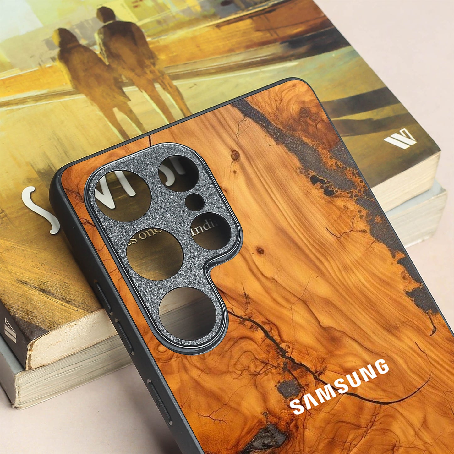 Lava Oak metal back case for Samsung S25 Ultra
