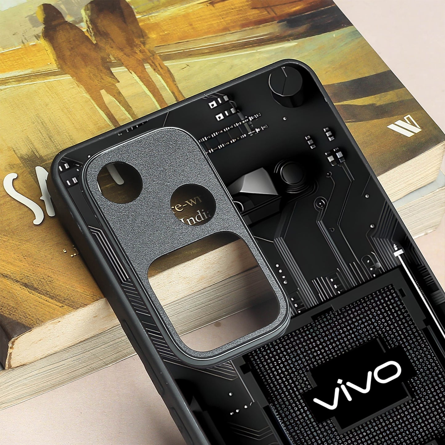Microchip metal back case for Vivo S18