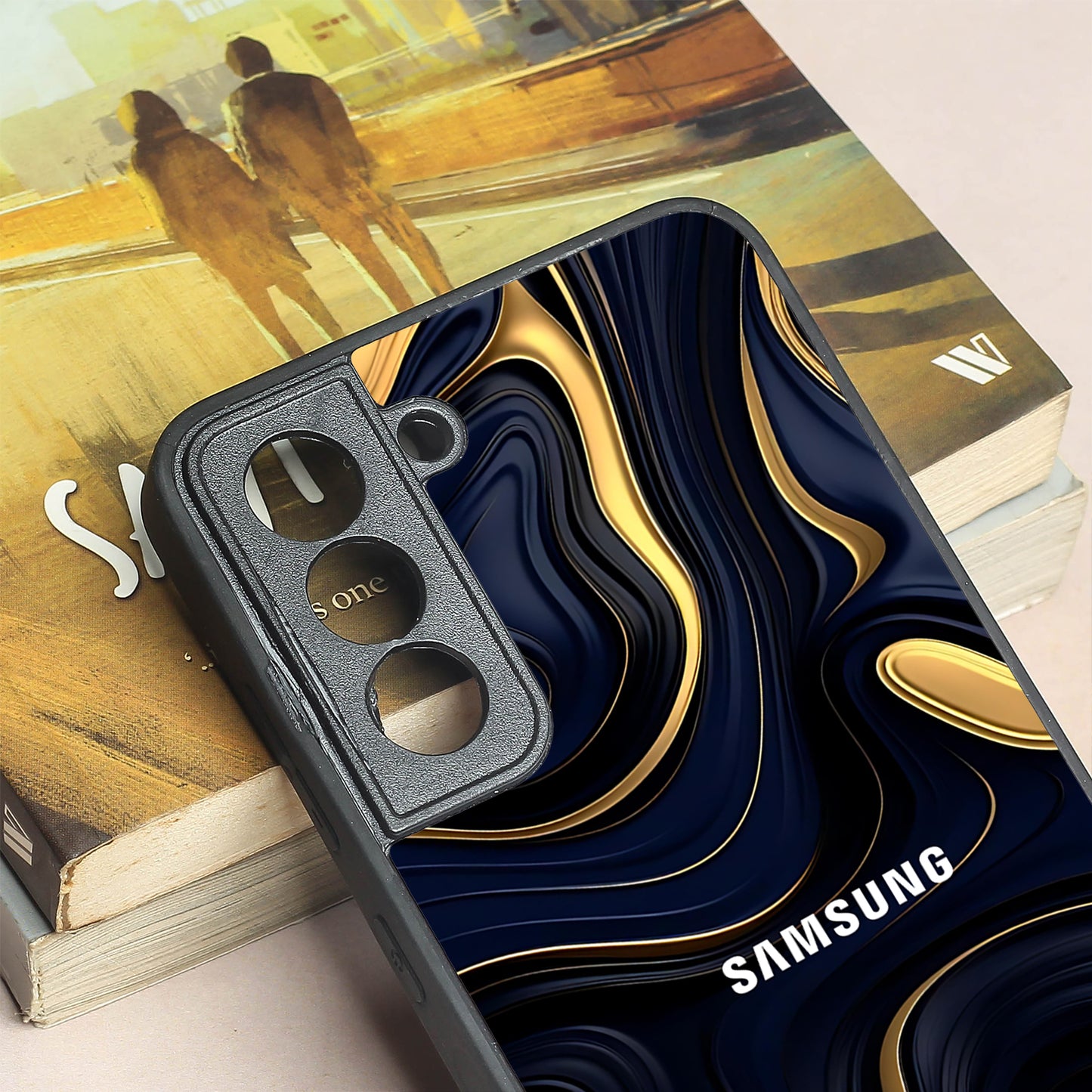Noir Gold metal back case for Samsung S21 FE