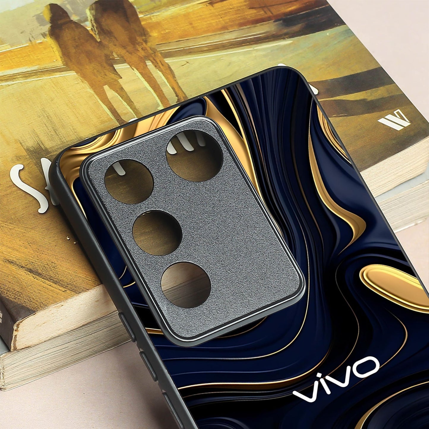Noir Gold metal back case for Vivo V27