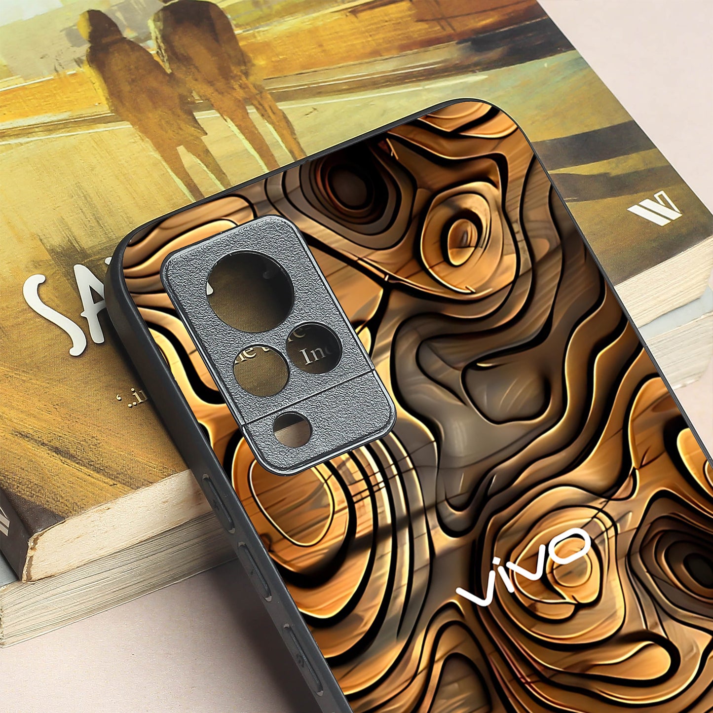 Rust Mirage metal back case for Vivo V21