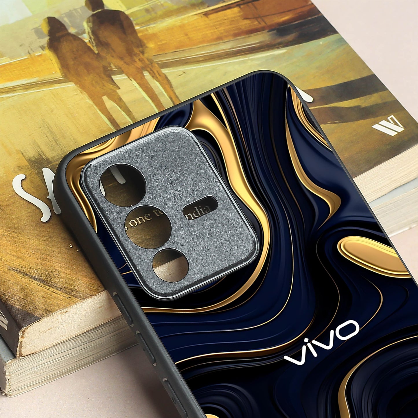 Noir Gold metal back case for Vivo V23