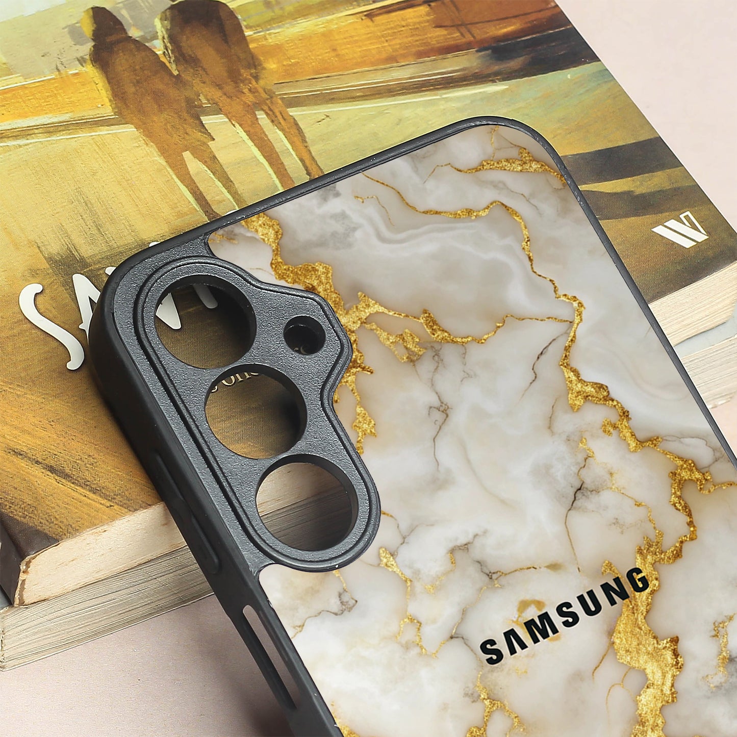 Gold Vein Glory metal back case for Samsung A16