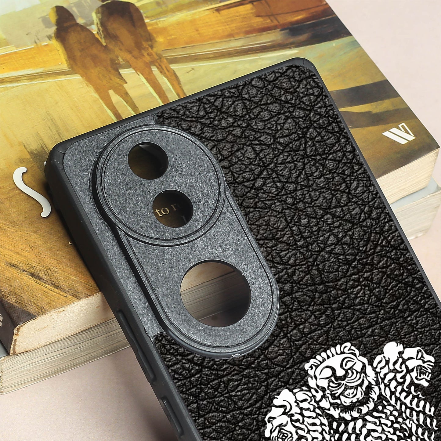 Black Satyamev Jayate metal back case for Vivo V50