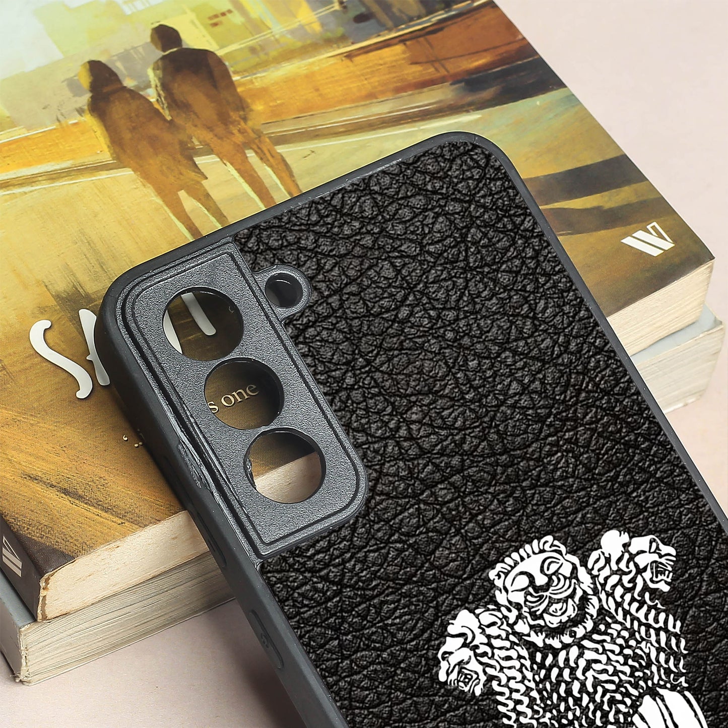 Black Satyamev Jayate metal back case for Samsung S21 FE