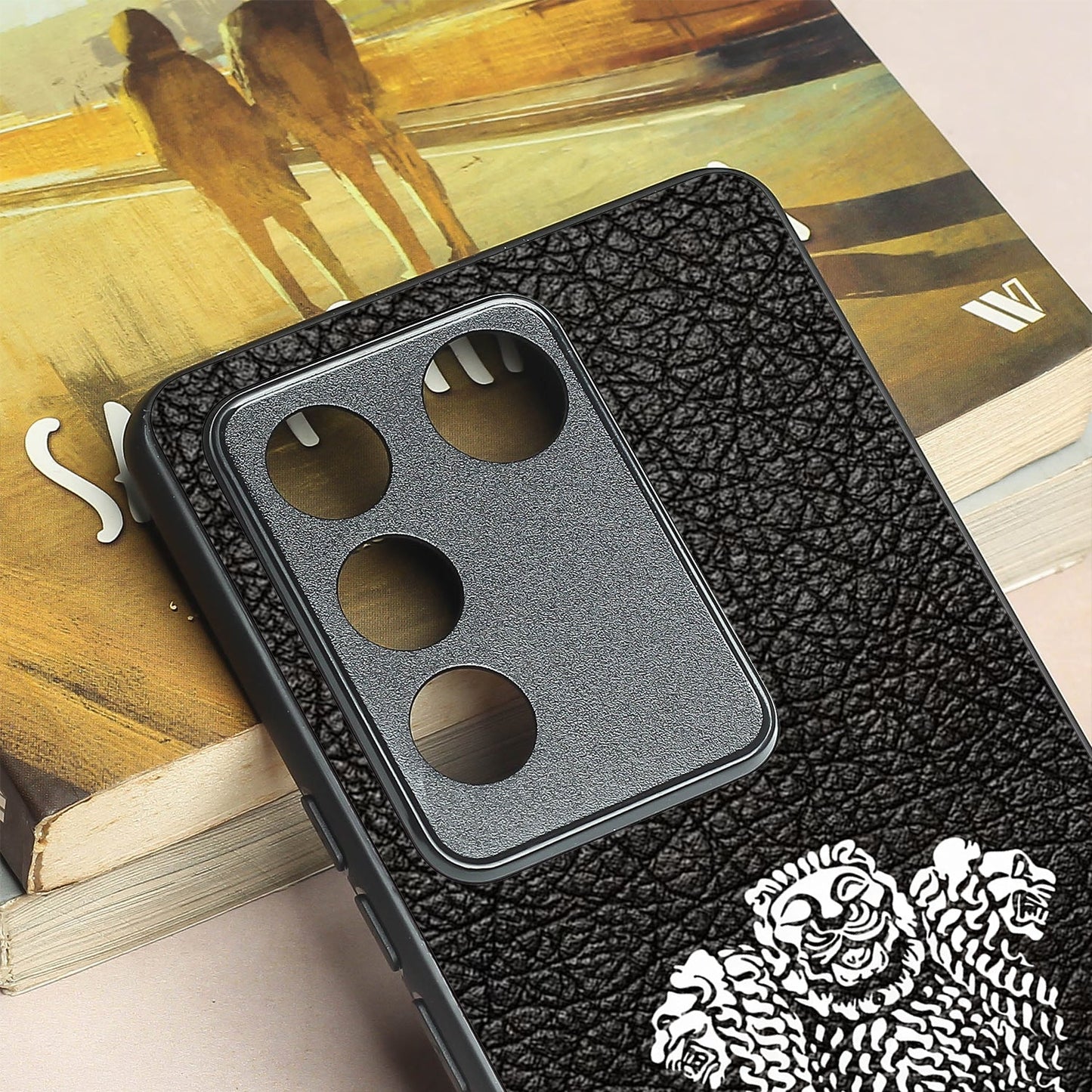 Black Satyamev Jayate metal back case for Vivo V27