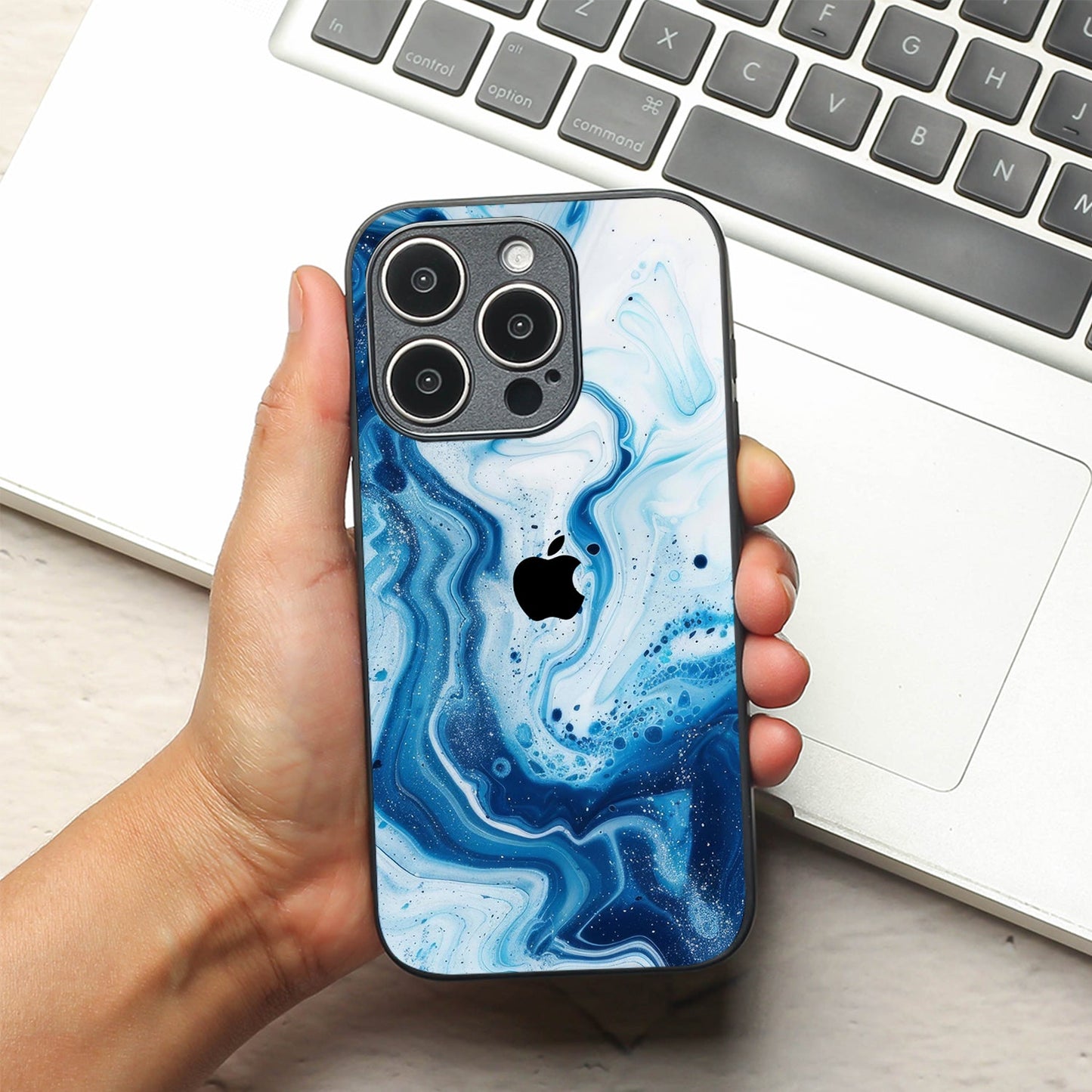 Neptune Swirl metal back case for Apple Iphone 13 Pro Max