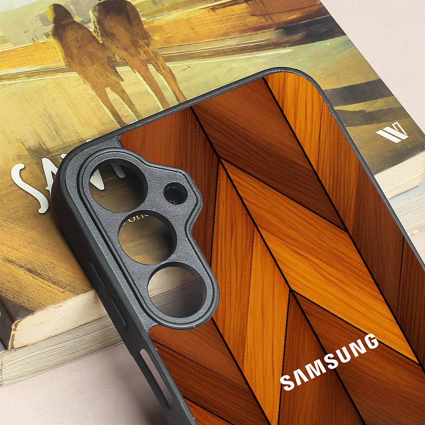 V-Wood Luxe metal back case for Samsung A16
