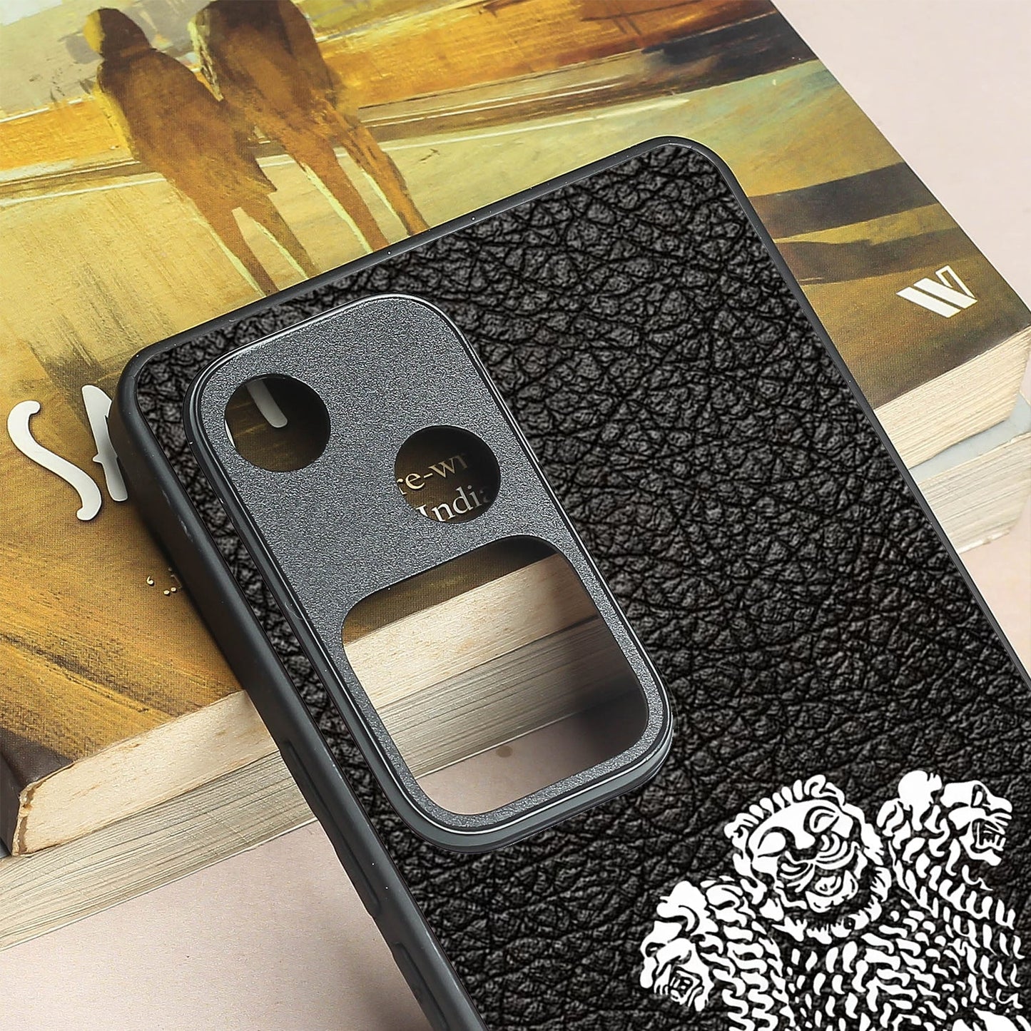 Black Satyamev Jayate metal back case for Vivo V30