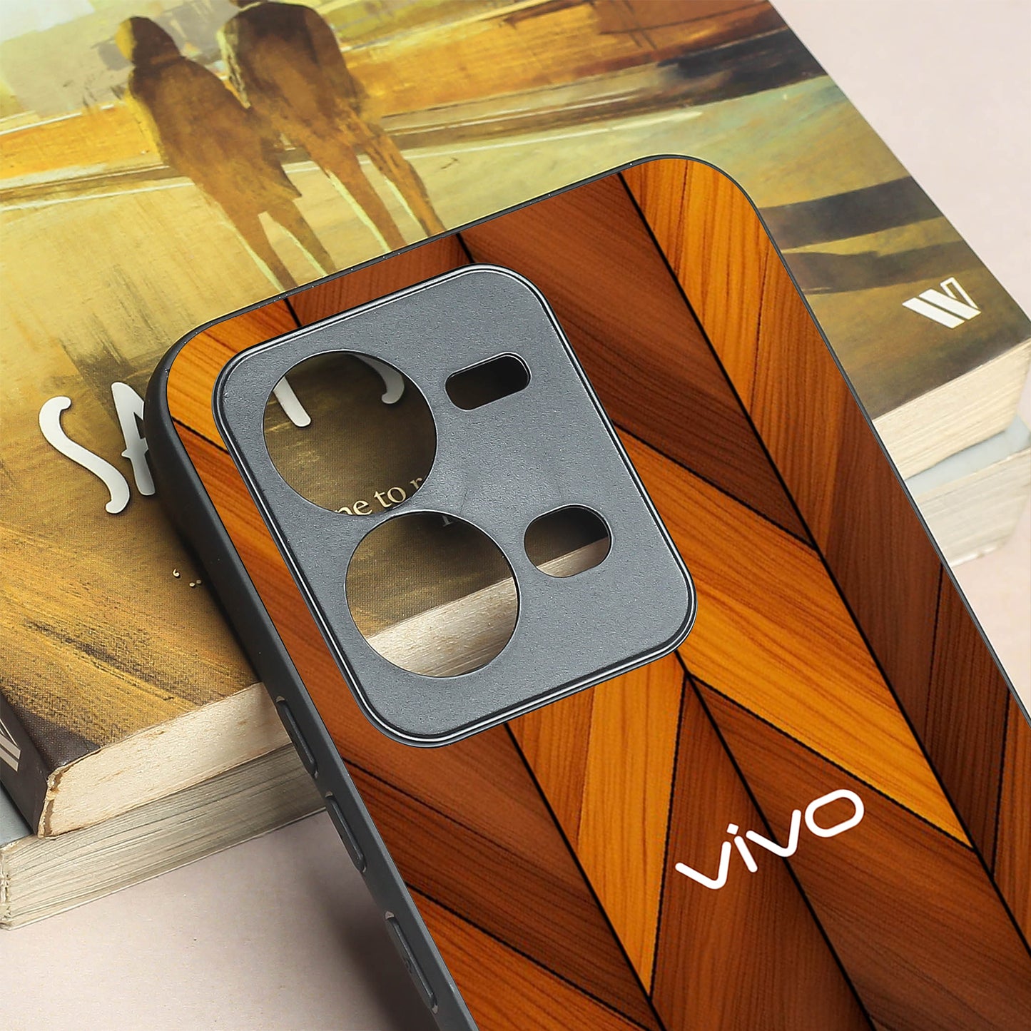 V-Wood Luxe metal back case for Vivo V25