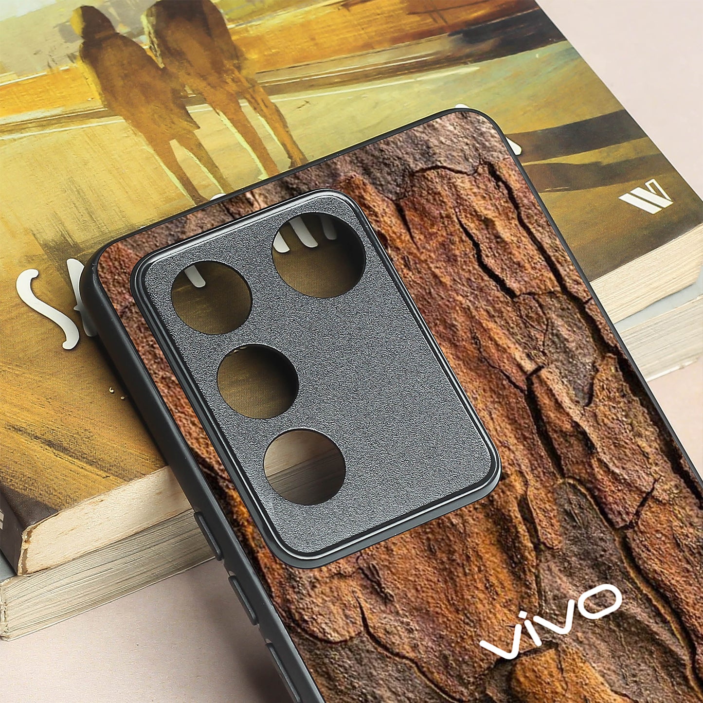 Wavy Grain metal back case for Vivo V16
