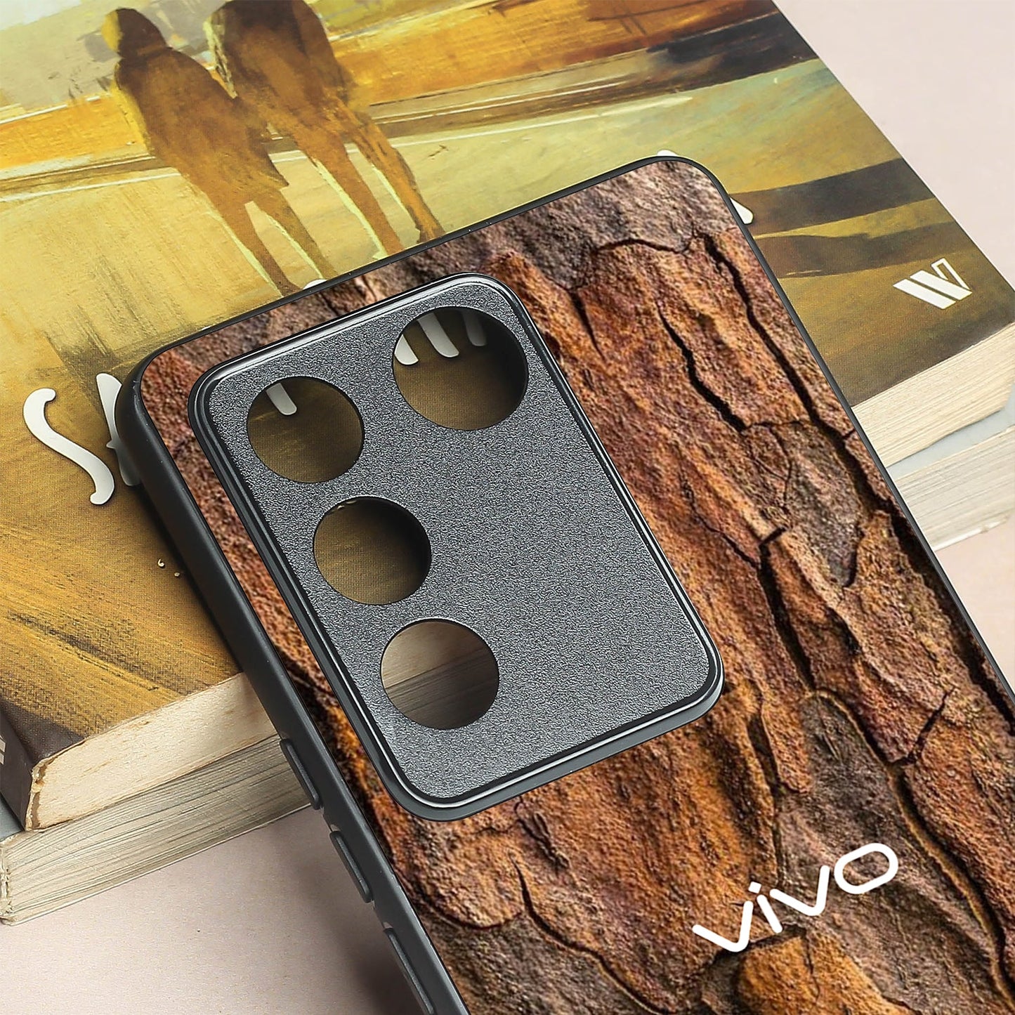 Wavy Grain metal back case for Vivo V16 Pro