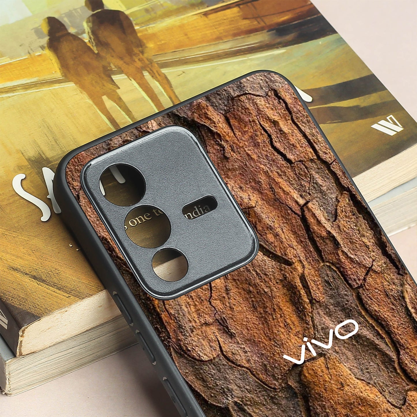 Wavy Grain metal back case for Vivo V23