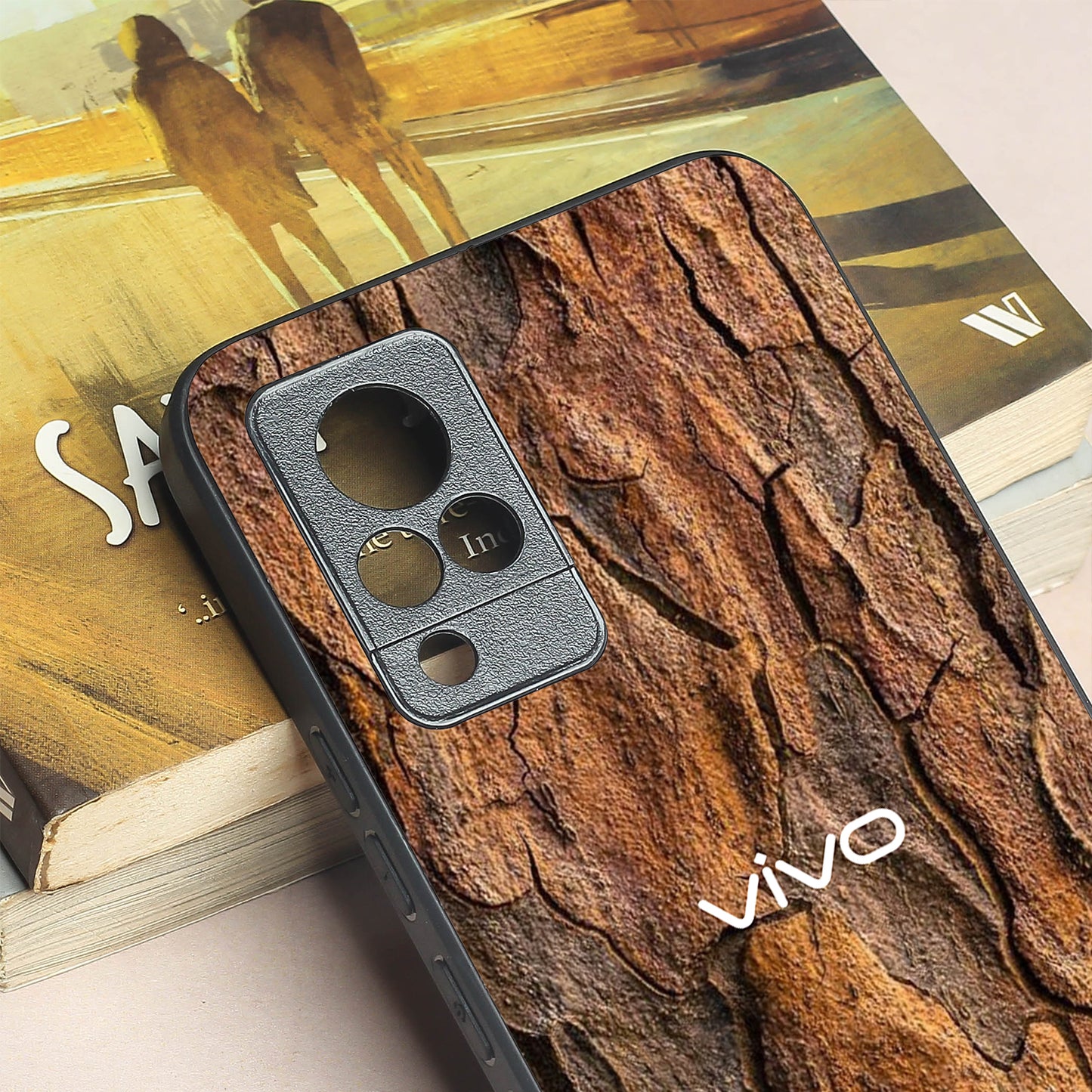 Wavy Grain metal back case for Vivo V21