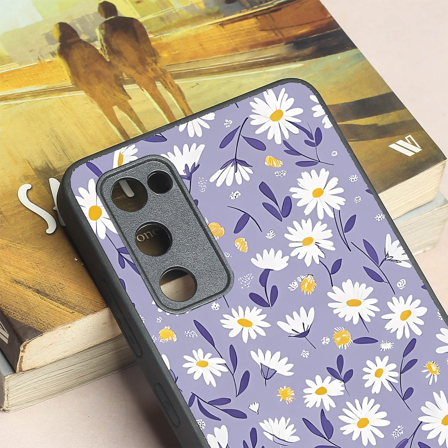Lavender Daisies metal back case for Samsung S20 FE