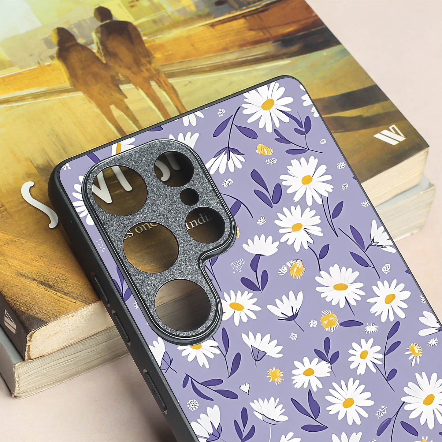 Lavender Daisies metal back case for Samsung S25 Ultra