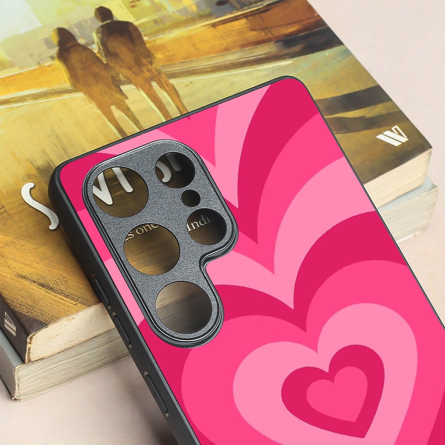 Retro Love metal back case for Samsung S25 Ultra