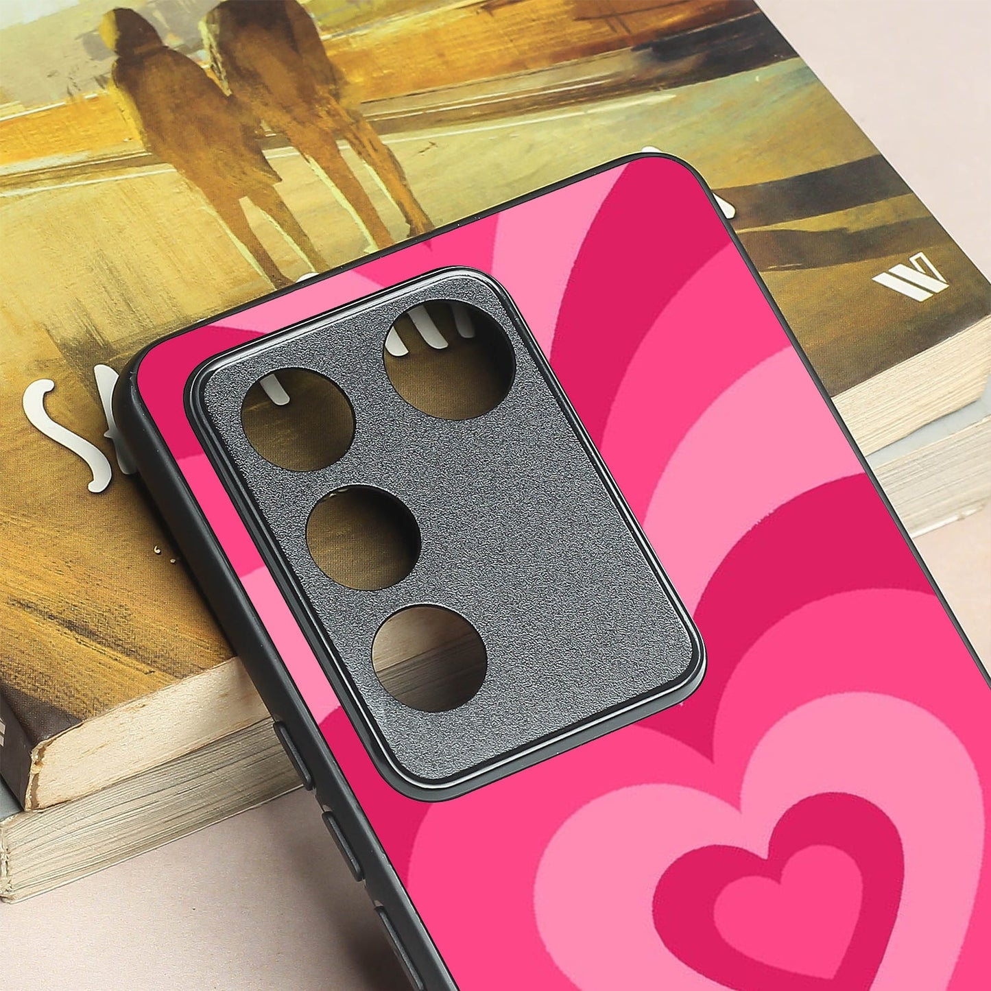Retro Love metal back case for Vivo V27