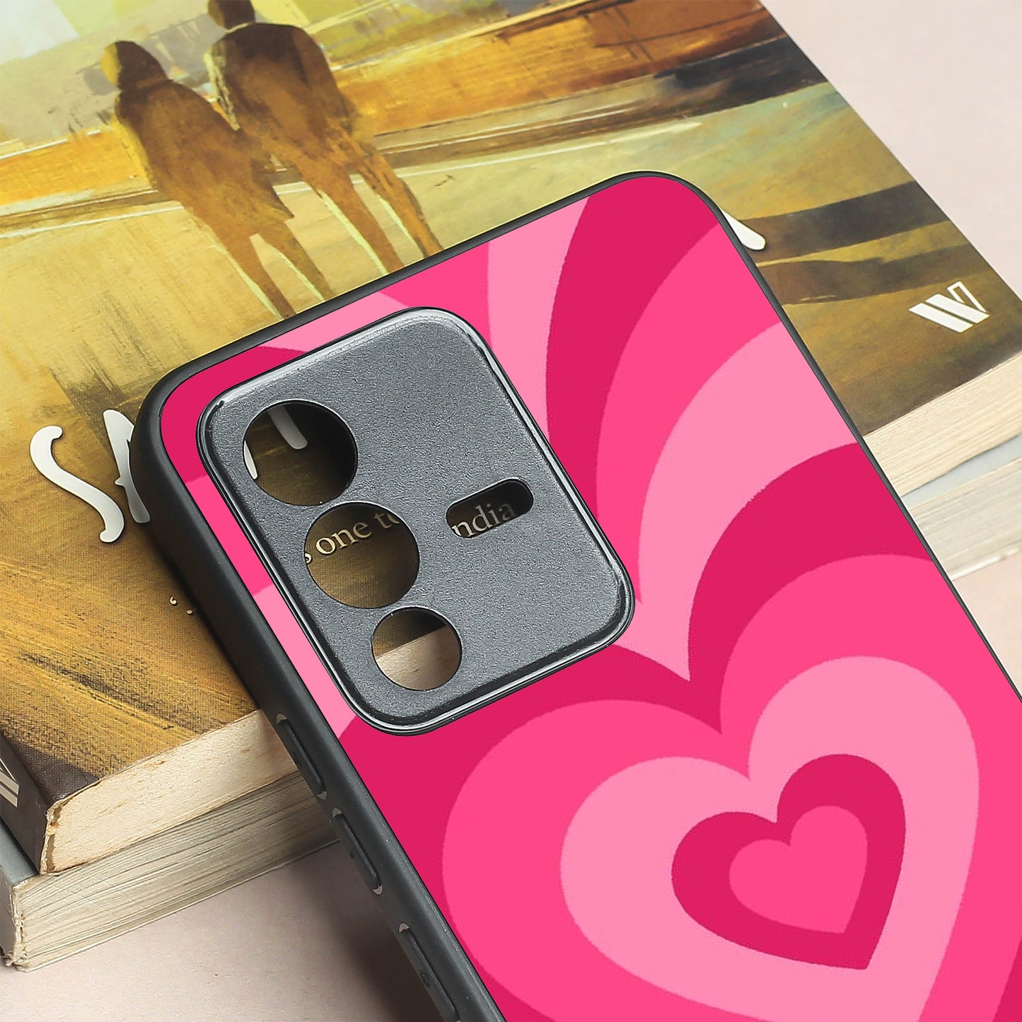 Retro Love metal back case for Vivo V23