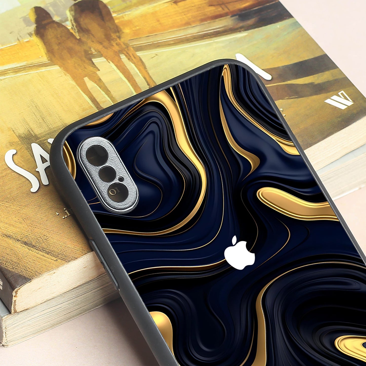 Noir Gold metal back case for Apple Iphone X/XS