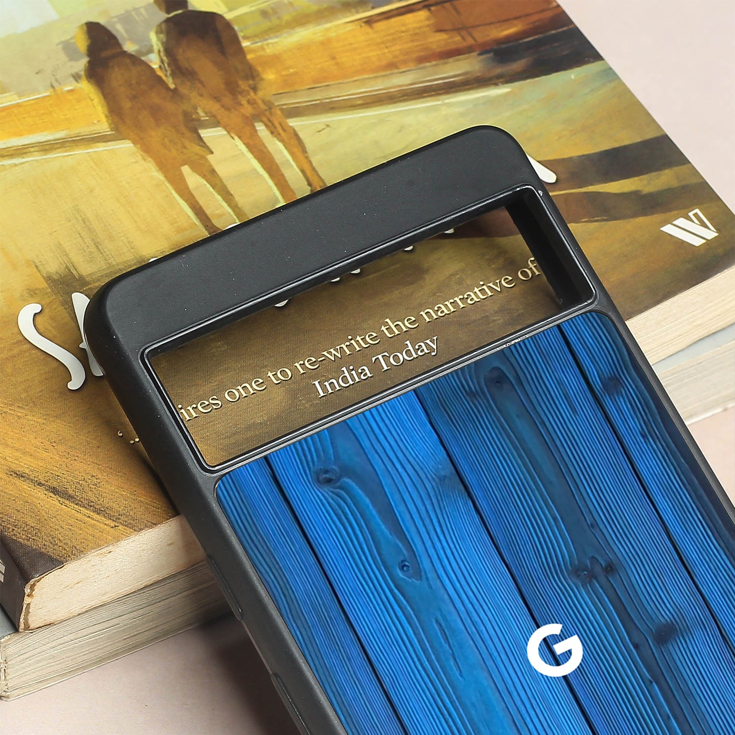 Indigo Planks metal back case for Google Pixel 7