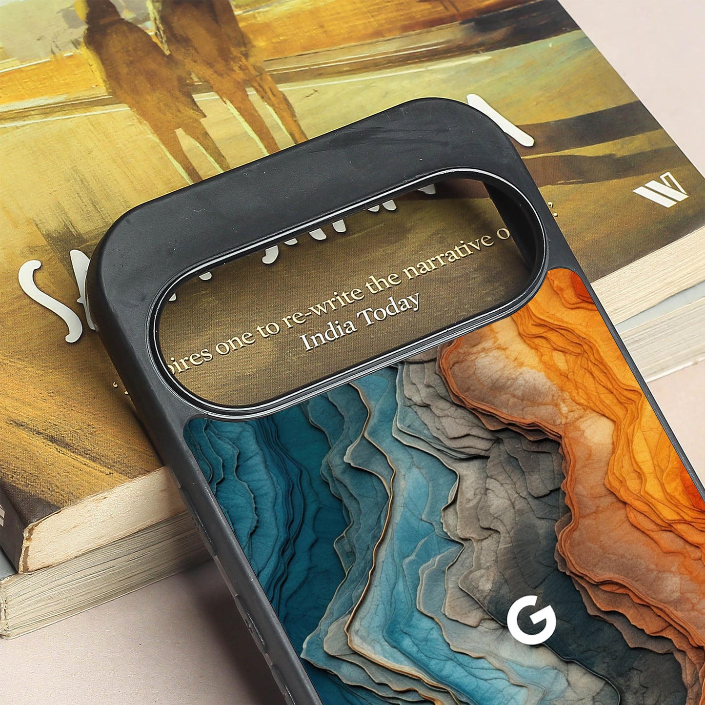 Layered Marble metal back case for Google Pixel 9