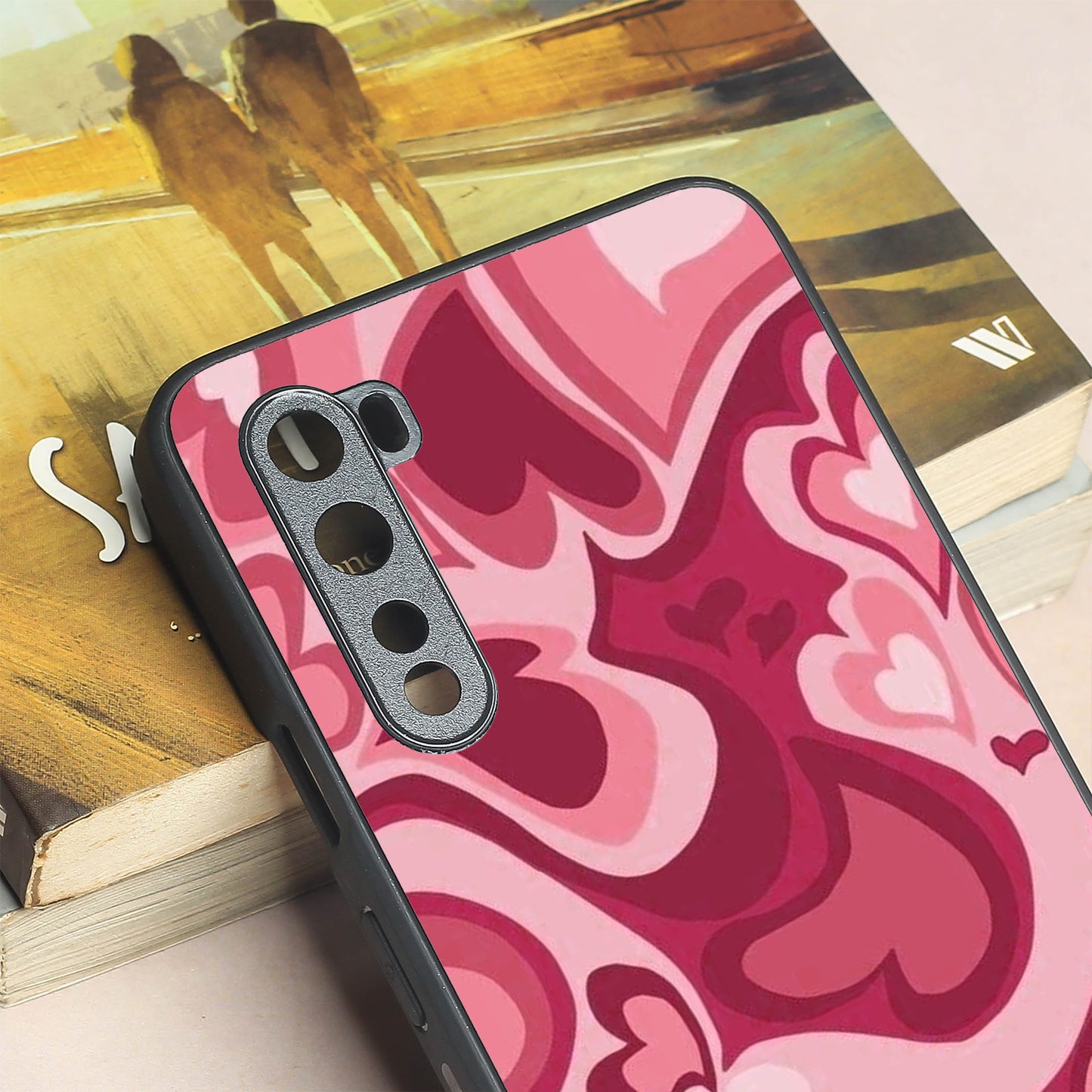 Valentine Wave Marble metal back case for Oneplus Nord