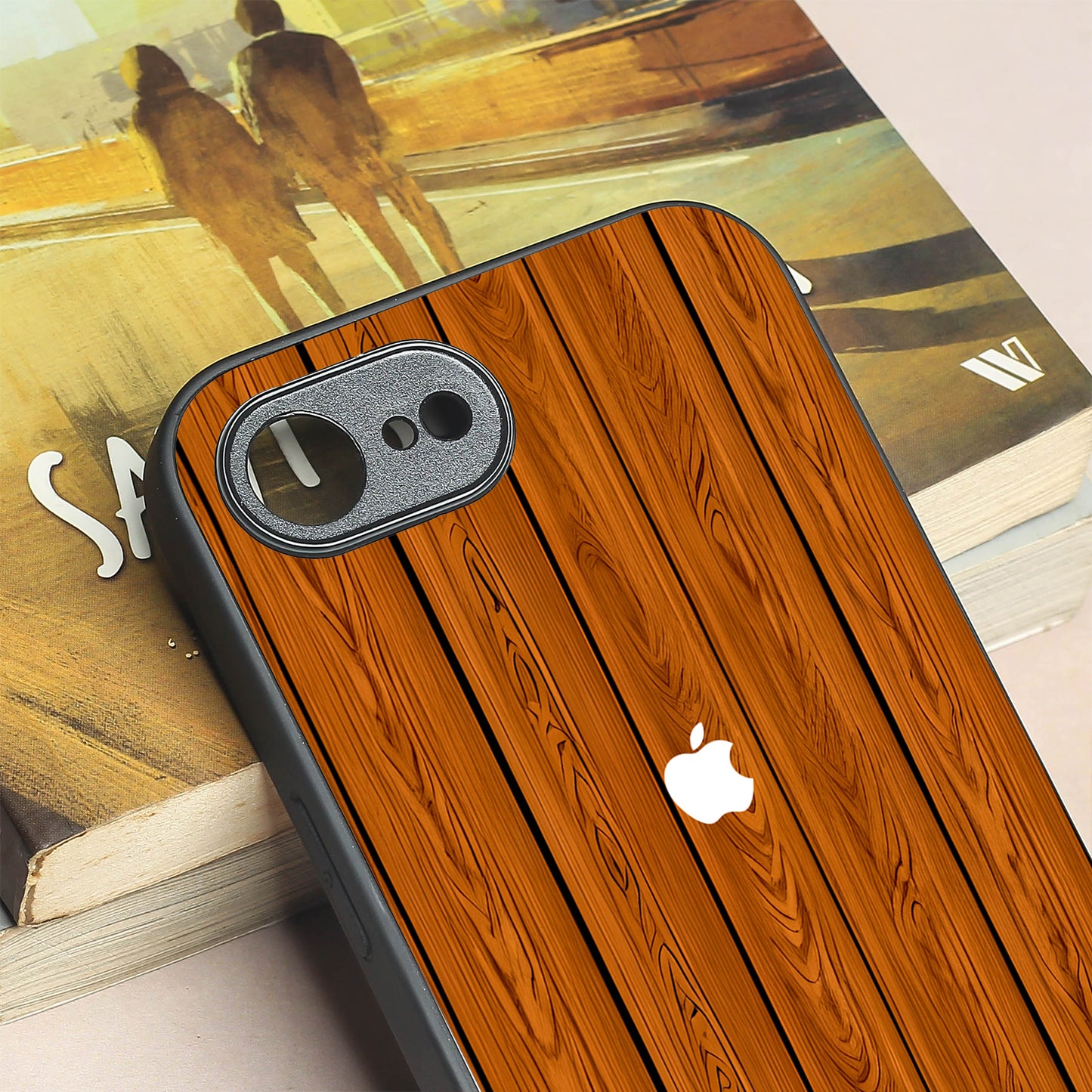 WoodCraft Touch metal back case for Apple Iphone 16e