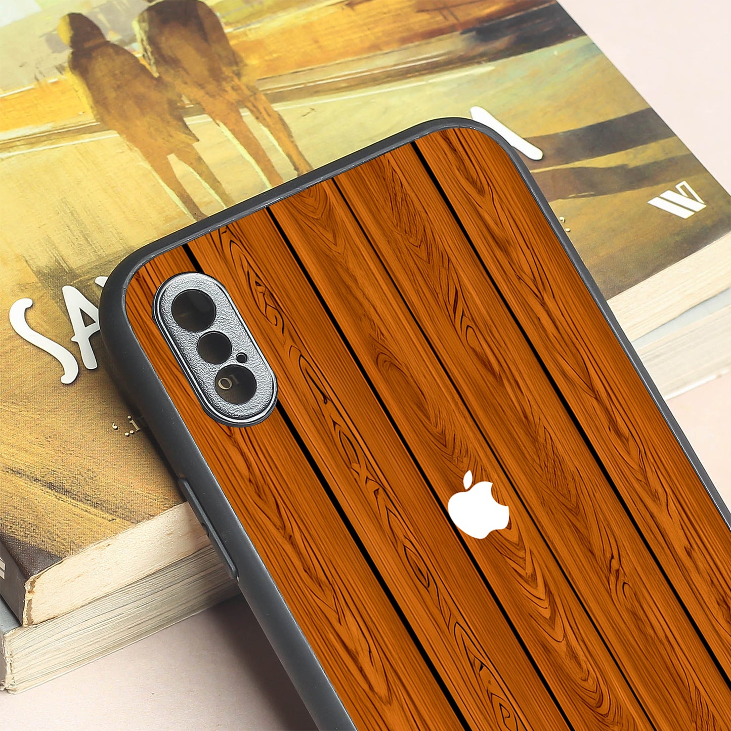 WoodCraft Touch metal back case for Apple Iphone X/XS