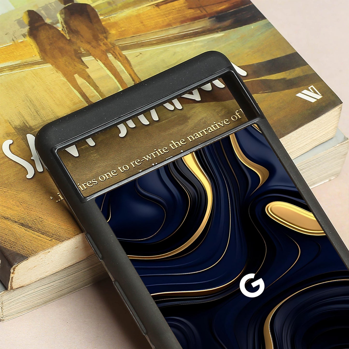 Noir Gold metal back case for Google Pixel 6a