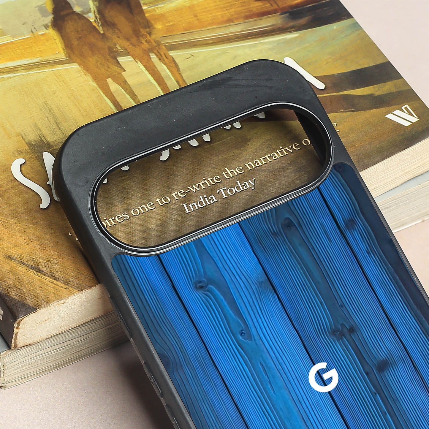 Indigo Planks metal back case for Google Pixel 9