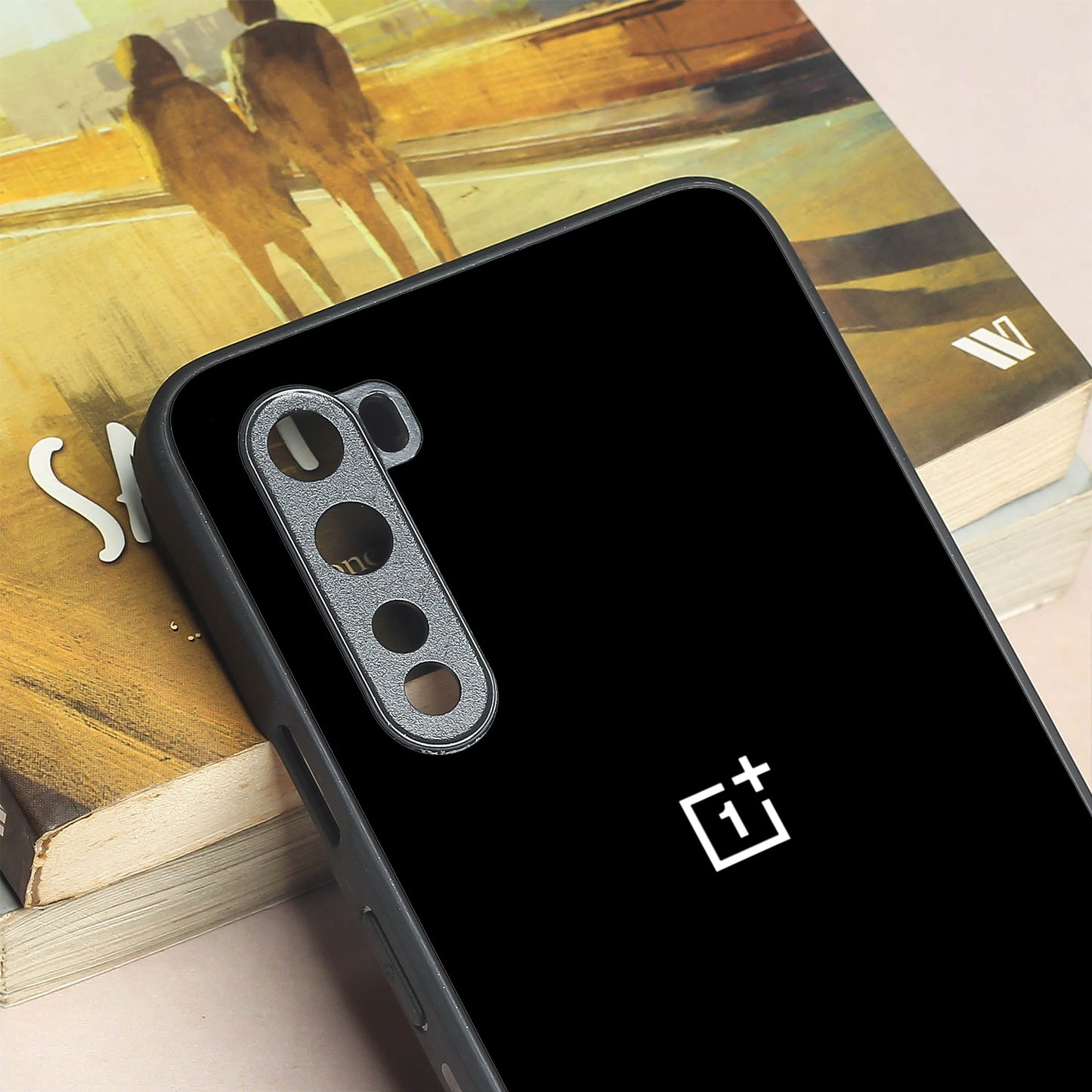 Black metal back case for Oneplus Nord