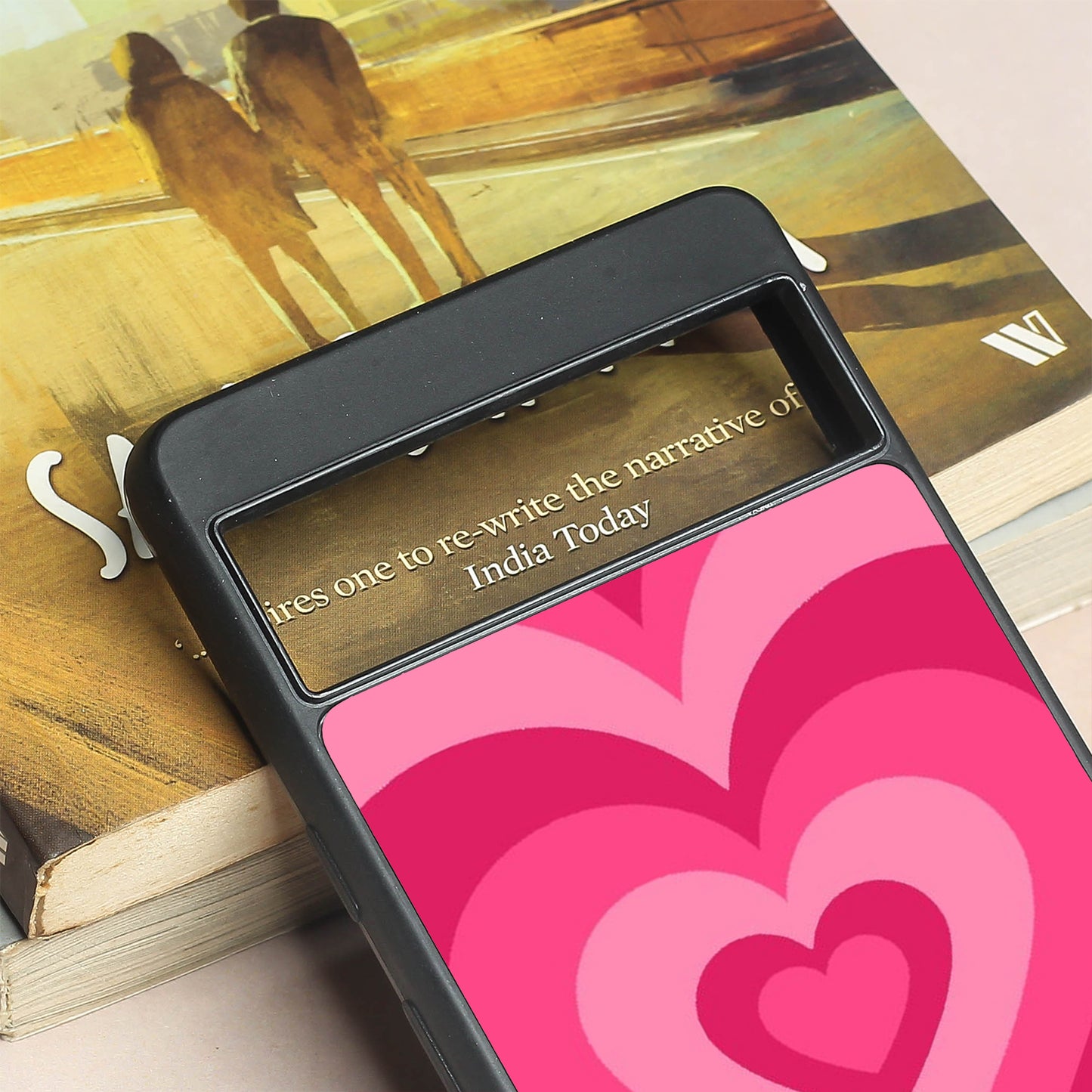 Retro Love metal back case for Google Pixel 7