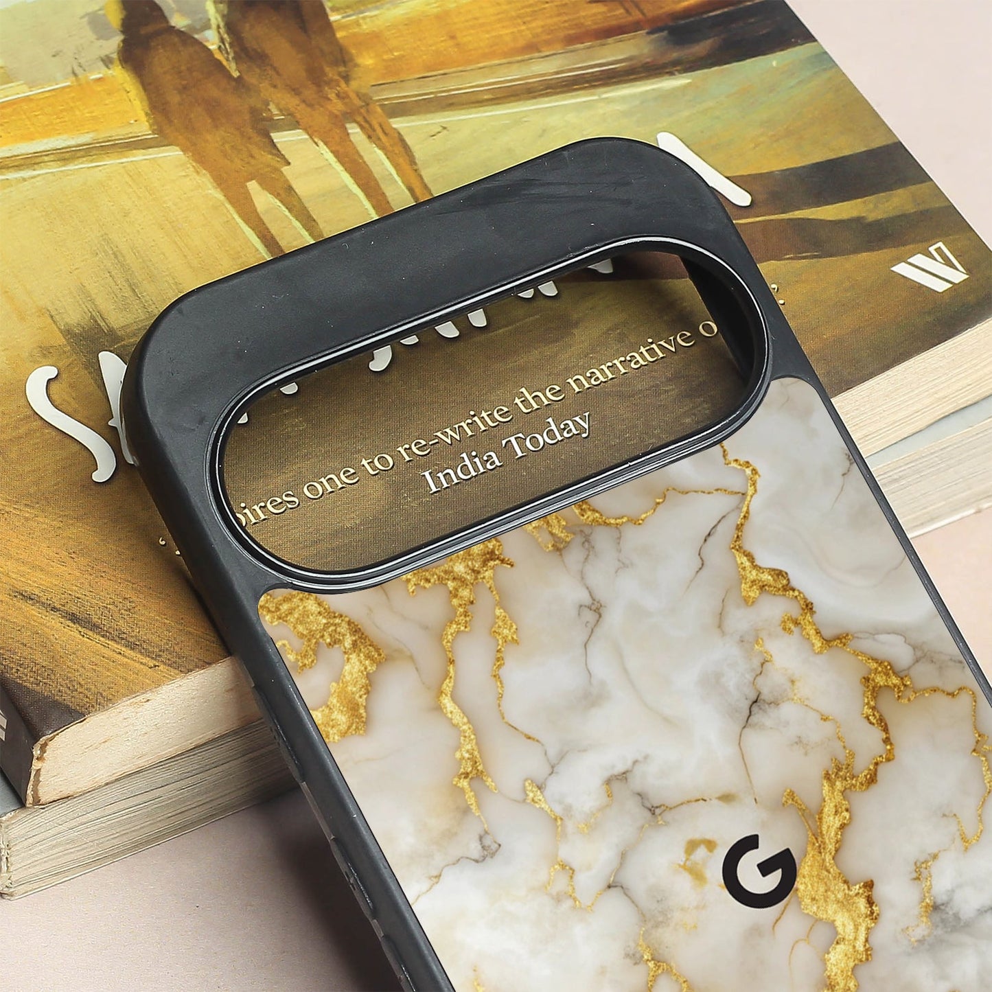 Gold Vein Glory metal back case for Google Pixel 9 Pro