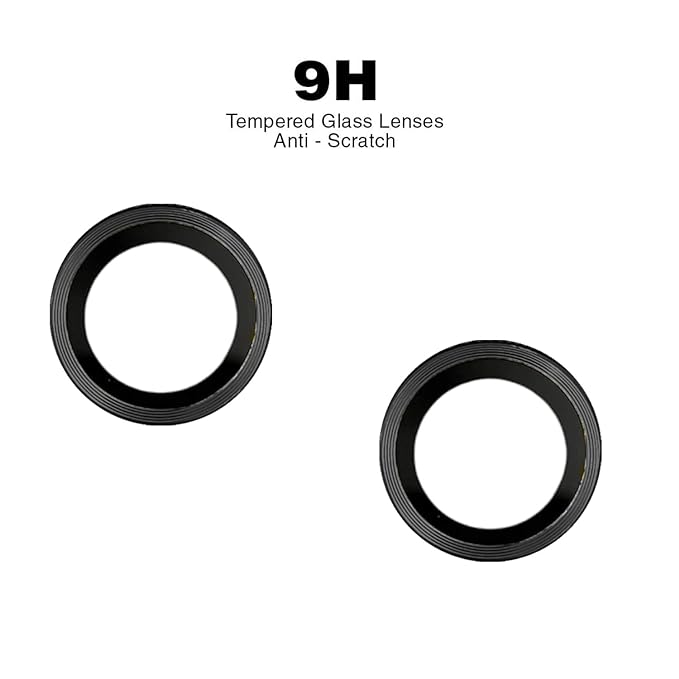 Black Metallic camera ring lens guard for Oneplus Nord Ce 3 Lite - Kemarco