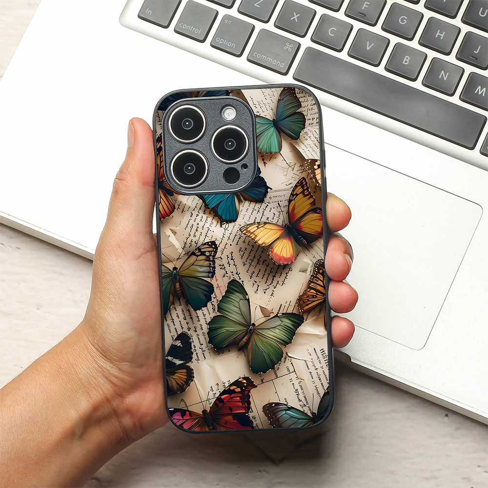 Butterfly Effect metal back case for Apple Iphone 15 Pro