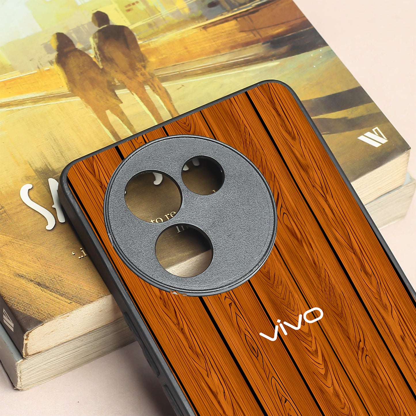 WoodCraft Touch metal back case for Vivo V30e
