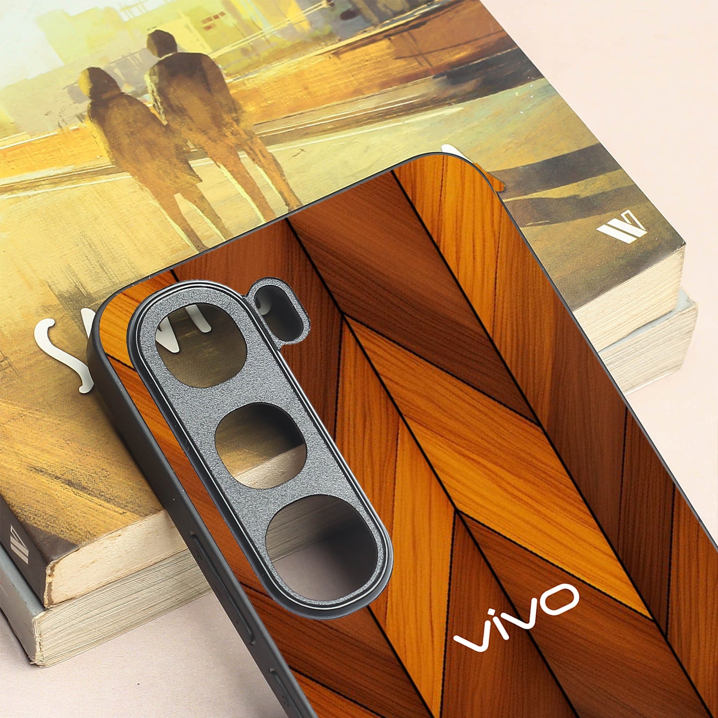 V-Wood Luxe metal back case for Vivo V40 Lite