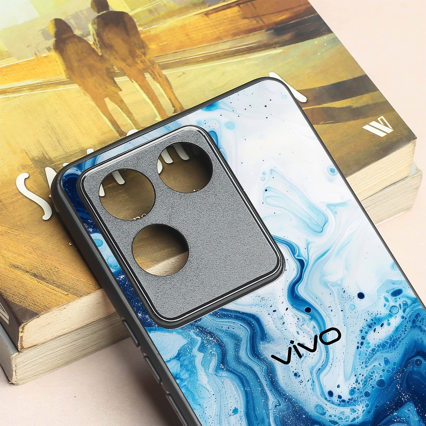 Neptune Swirl metal back case for Vivo T2 Pro