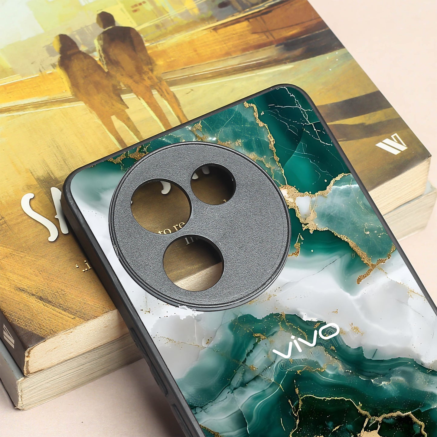 Auric Glaze metal back case for Vivo V30e