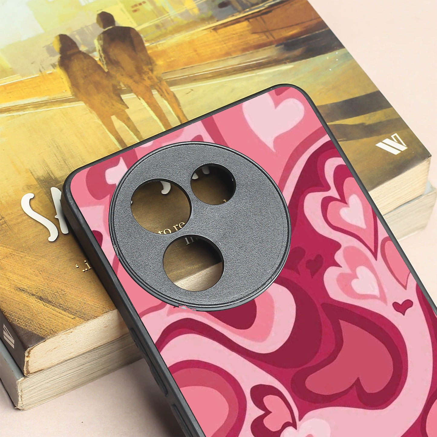 Valentine Wave metal back case for Vivo V30e