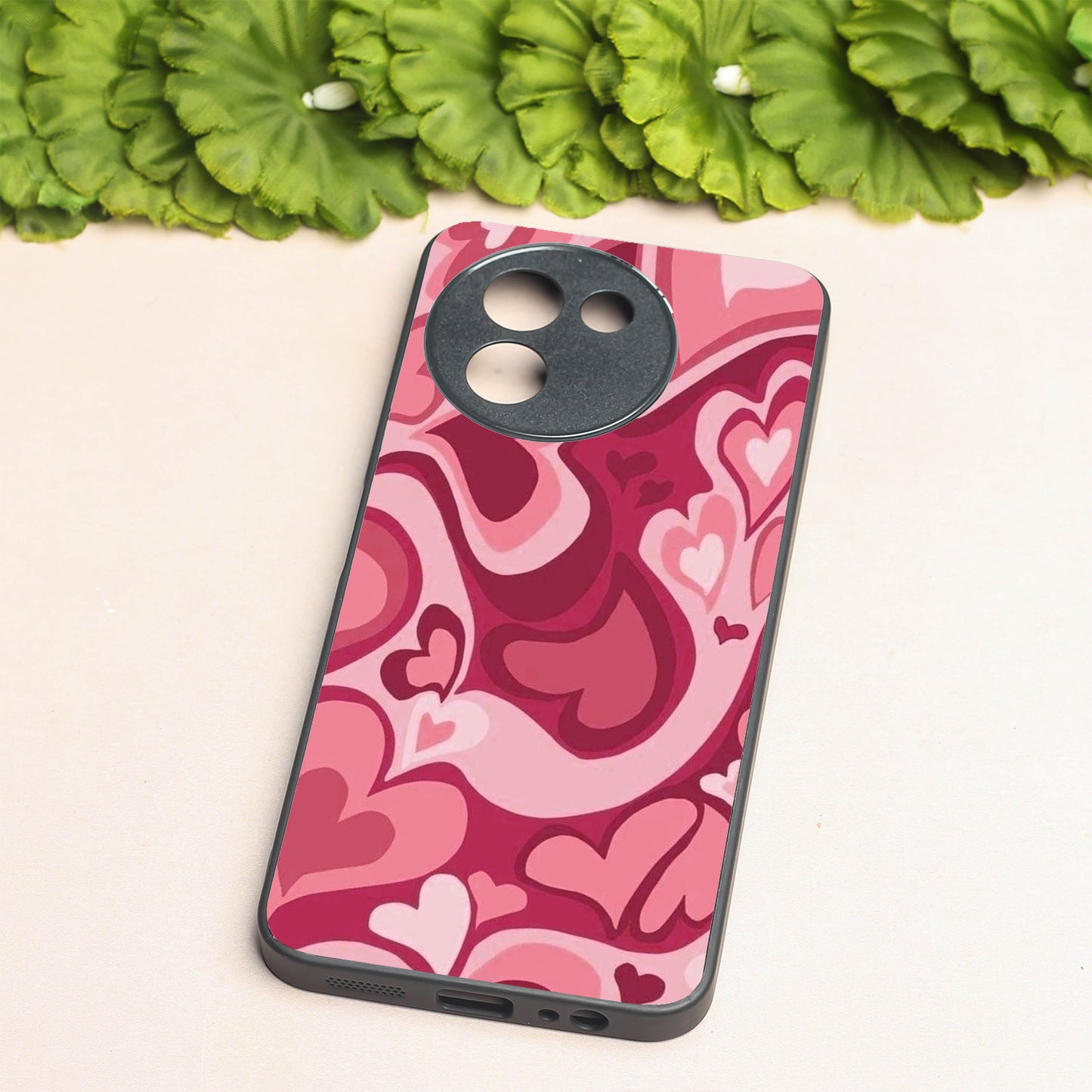 Valentine Wave metal back case for Vivo V30e