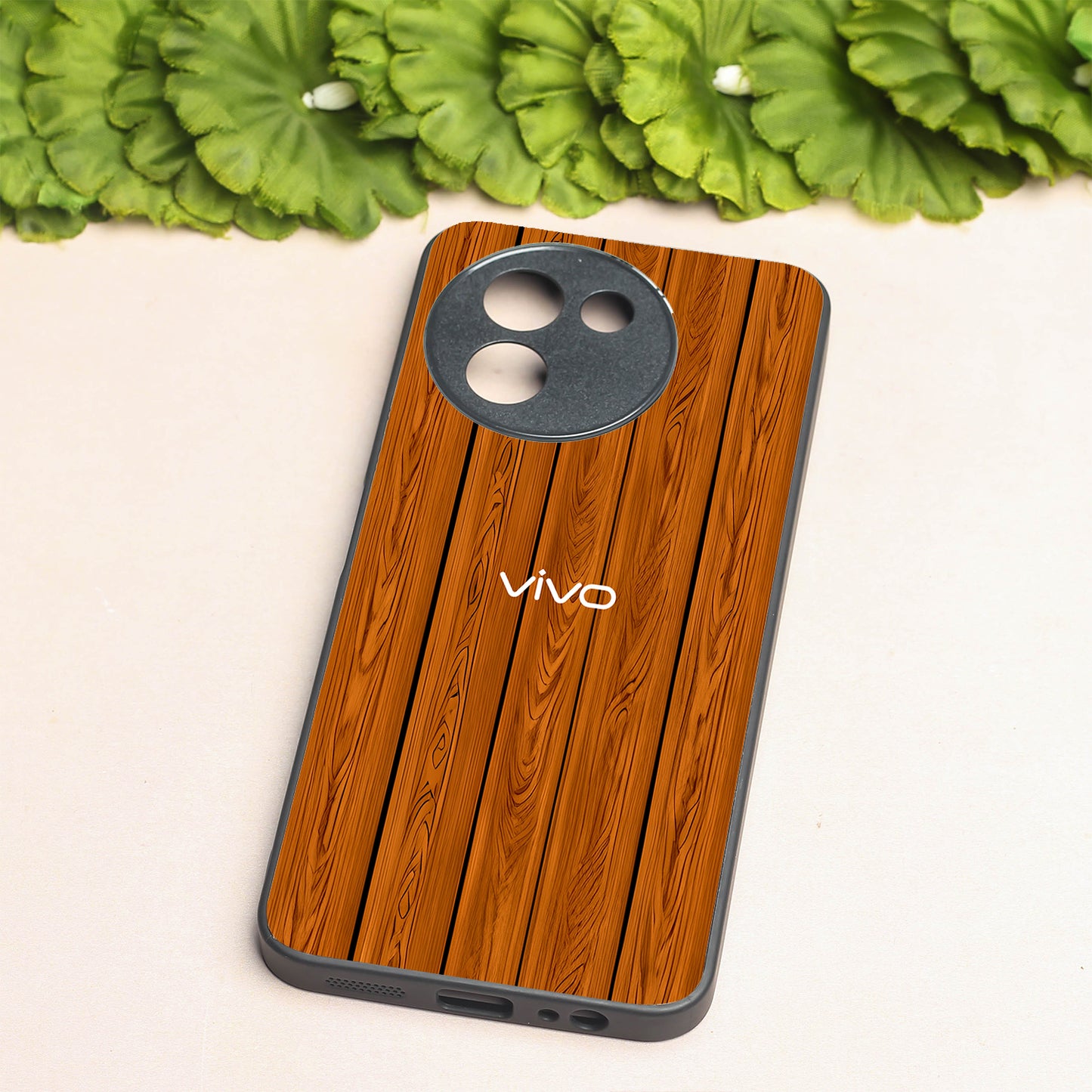 WoodCraft Touch metal back case for Vivo V30e