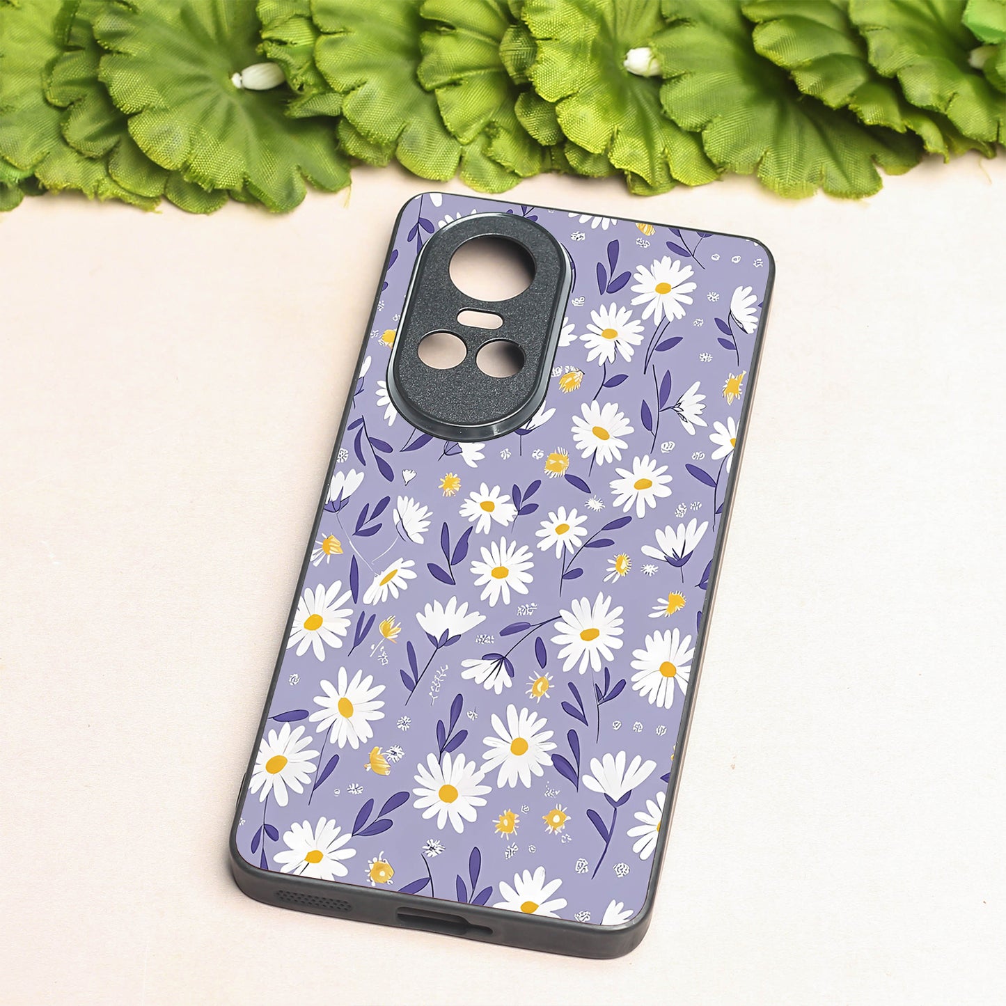 Lavender Daisies metal back case for Oppo Reno 10