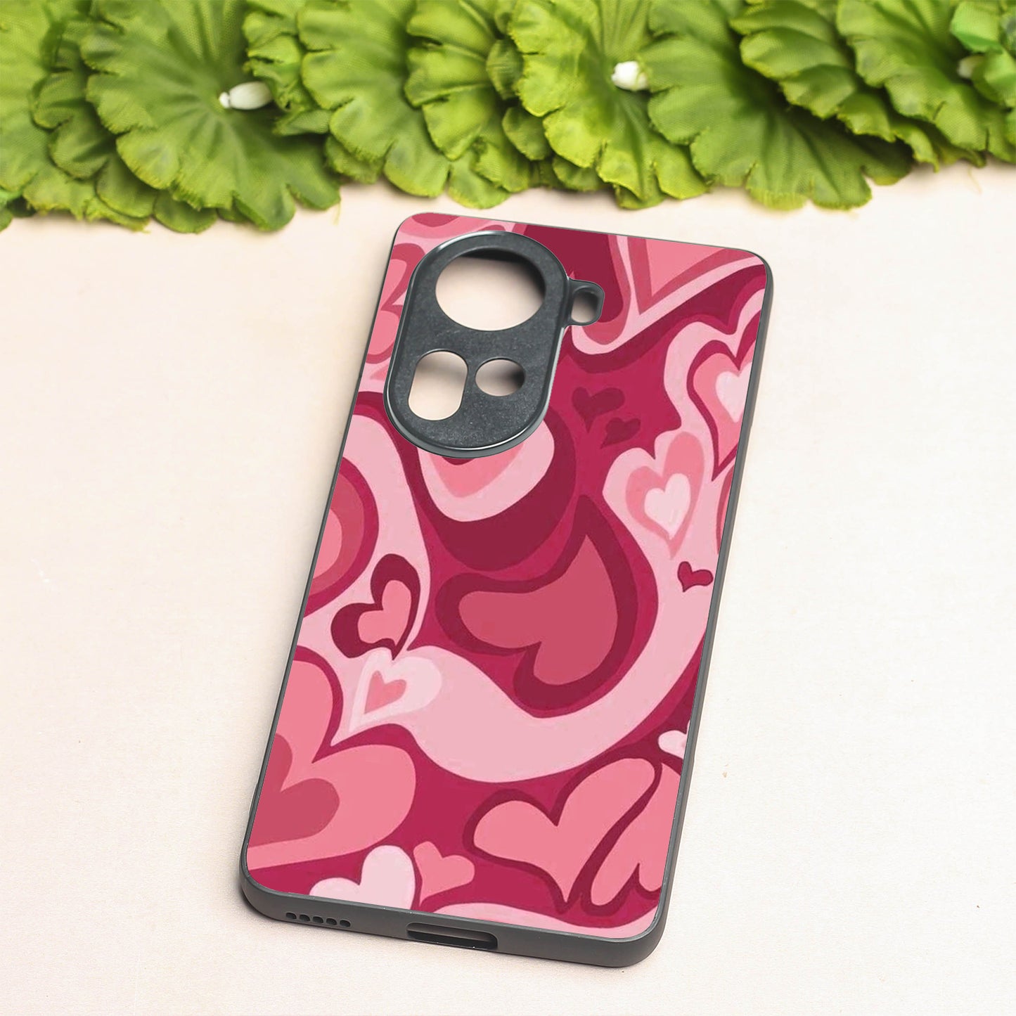 Valentine Wave metal back case for Oppo Reno 11