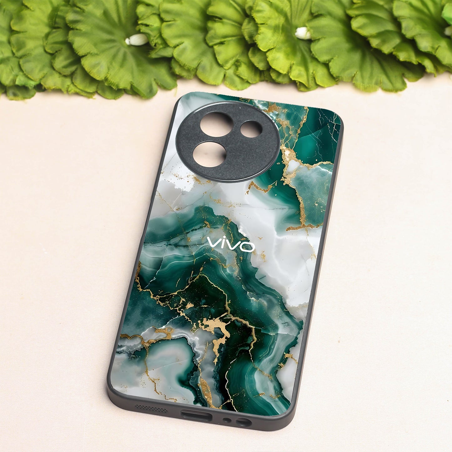 Auric Glaze metal back case for Vivo V30e