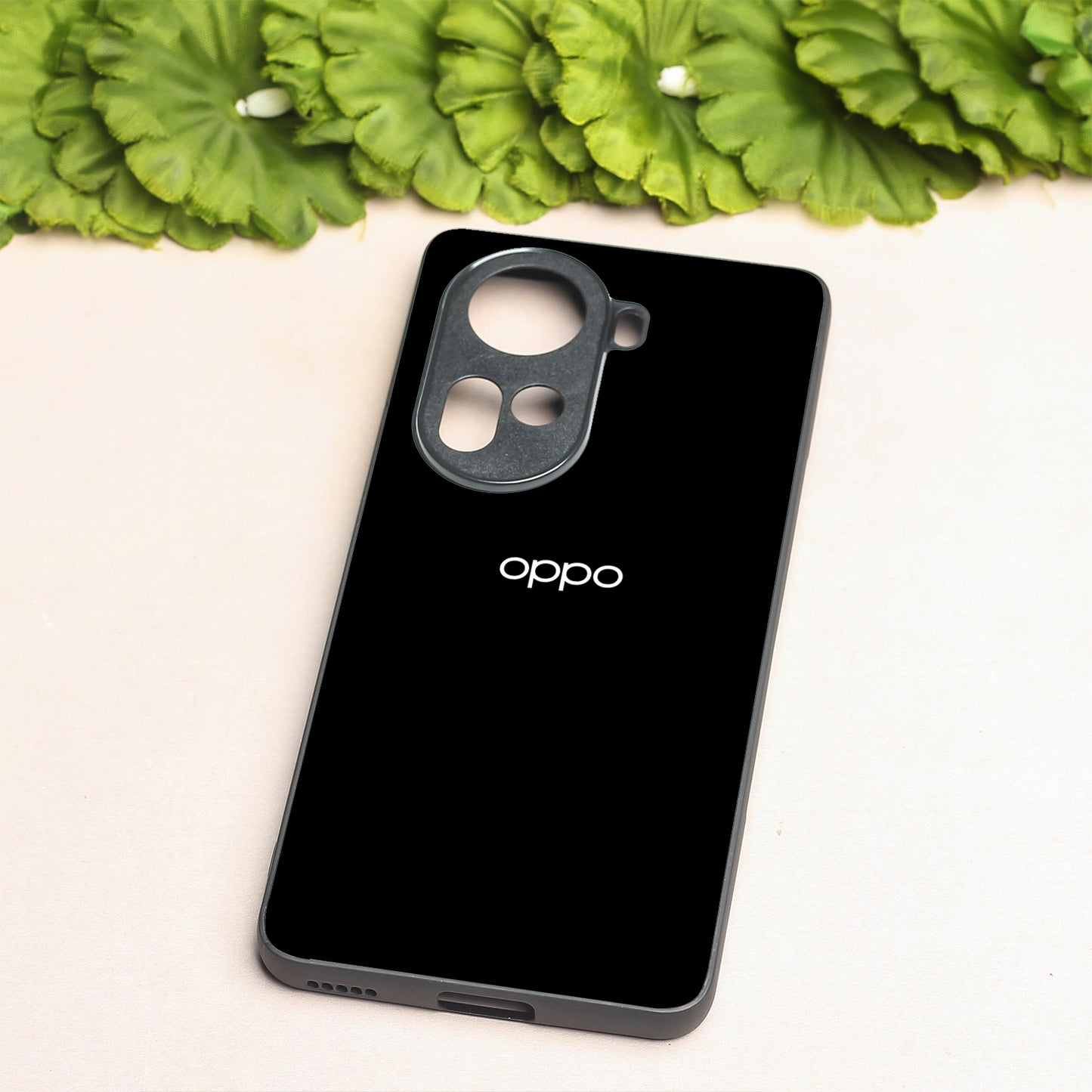 Black metal back case for Oppo Reno 11
